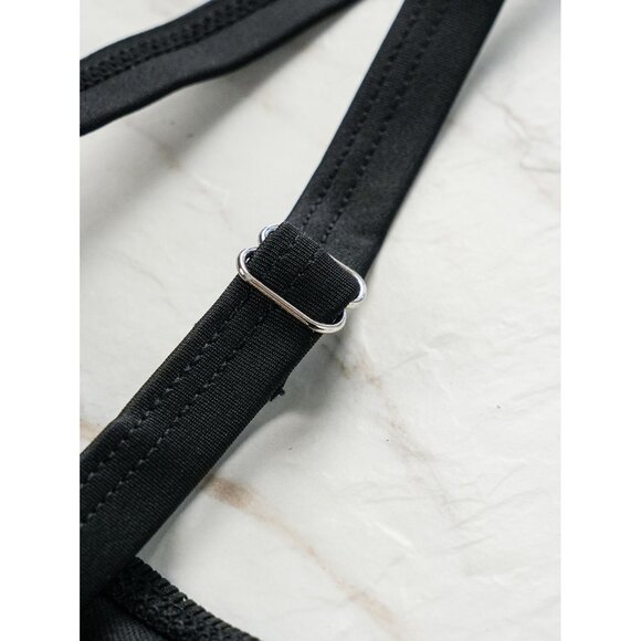 NEW Black 4XL Plus Size Swim Dress Adjustable Straps & Lace-Up Front Design - Picture 9 of 12